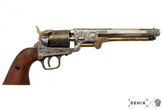 Replika Colt Navy 1851 – mosiądz