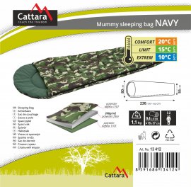 Śpiwór mumia Navy 200cm