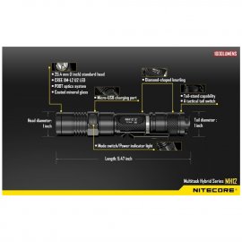 Latarka taktyczna Nitecore MH12 2