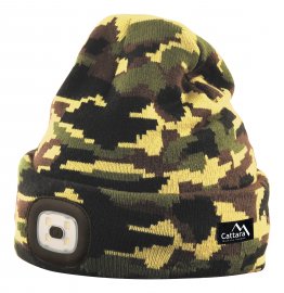 Czapka ARMY z latarką LED, ładowanie USB 4