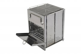 Grill kuchenka na drewno cube składana 4