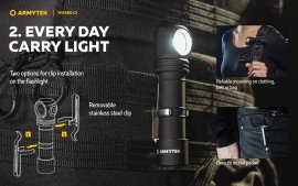 Latarka czołowa Armytek Wizard C2 Ciepłe światło 4