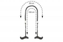 Piła łańcuchowa ręczna 100 cm 3