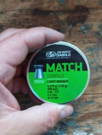 Recenzje: Diabolo JSB Match do pistoletu 4,50mm 500szt - 1