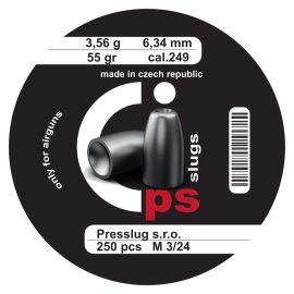 Presslug PS Slugs 6,34mm/.249, 3,56g/55gr 250szt 2