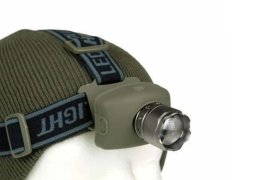 Latarka czołowa Mil-Tec Led Cree zielona 2