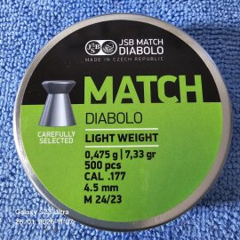 Recenzje: Diabolo JSB Match do pistoletu 4,50mm 500szt - 1