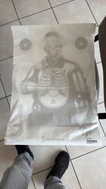 Recenzje: Papierowy tarcz Venox Terorista 61x43cm 10szt - 1