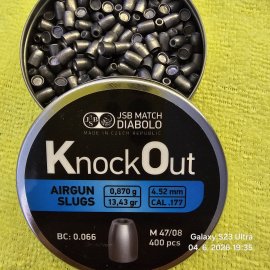 Recenzje: Diabolo JSB KO Slugs 4,52mm 400 szt. - 1