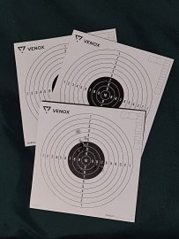 Recenzje: Tarcze wiatrówkowe Venox 14x14 100 szt. - 1