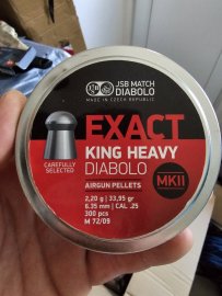 Recenzje: Diabolo JSB Exact King Heavy MKII 6,35mm 300szt - 1