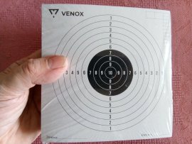 Recenzje: Tarcze wiatrówkowe Venox 14x14 100 szt. - 1