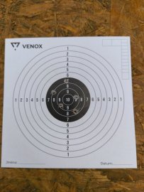 Recenzje: Tarcze wiatrówkowe Venox 14x14 100 szt. - 1