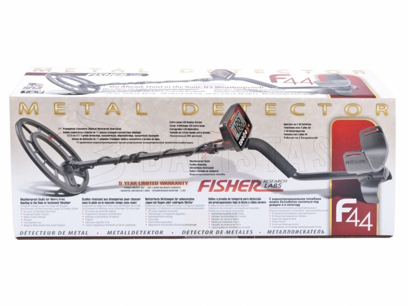 Detektor metali Fisher F44 11'' DD 9