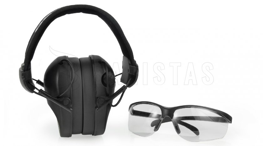 Słuchawki RealHunter Active Pro czarne + okulary