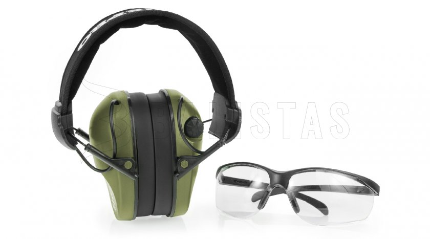 Słuchawki RealHunter Active Pro Zielone + Okulary