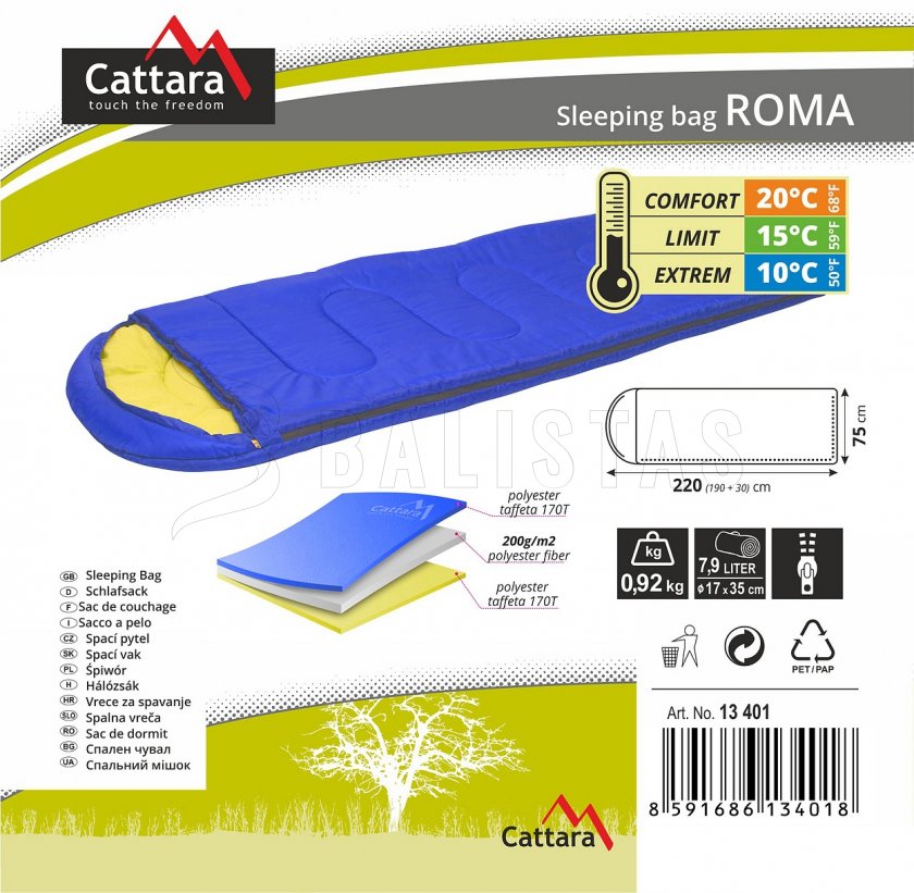 Śpiwór Roma 200cm
