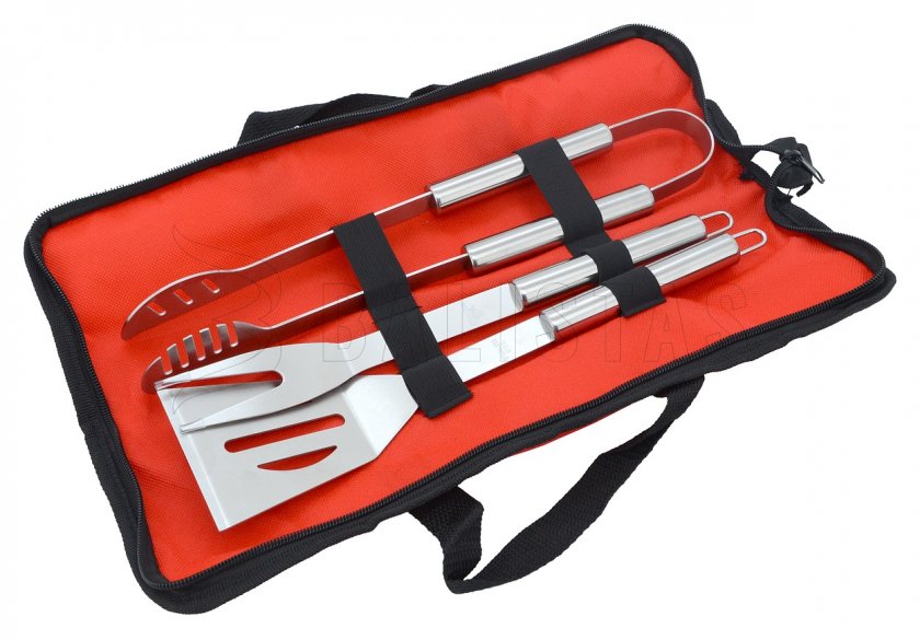 Zestaw narzędzi do grillowania 3 szt. textil bag