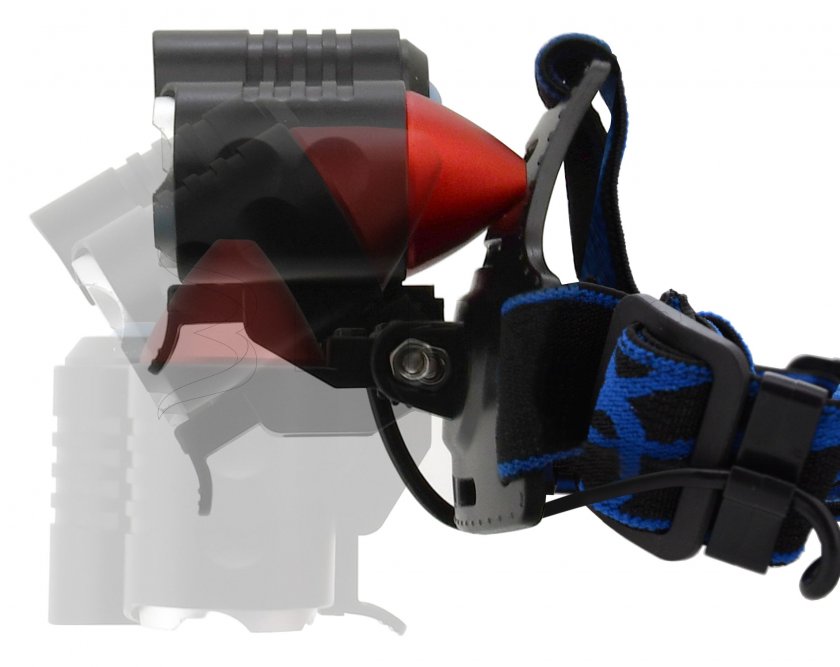 Latarka czołowa LED 400lm (1x XM-L+2x XP-E) 5