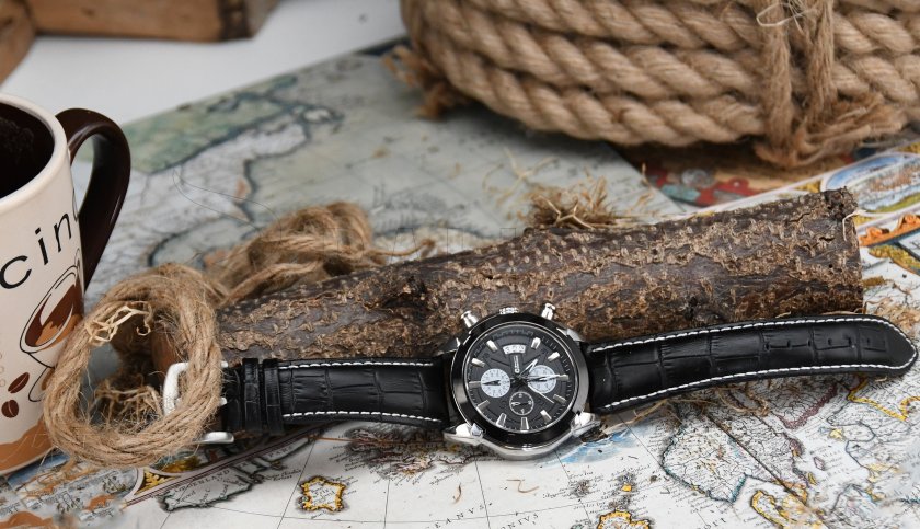 Zegarek Chrono Black Compass