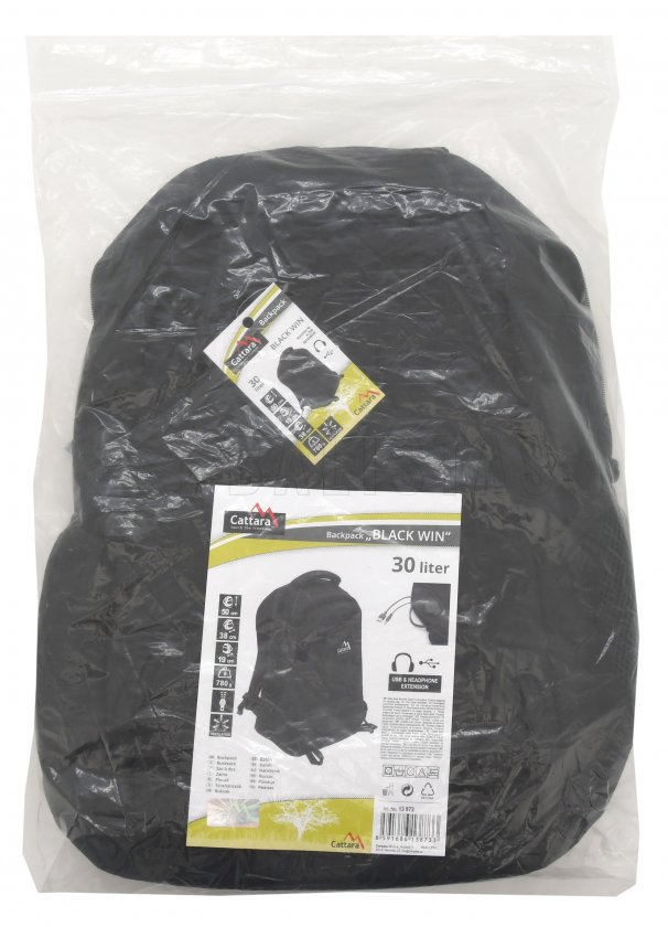 Plecak Cattara 30l BLACK WIN