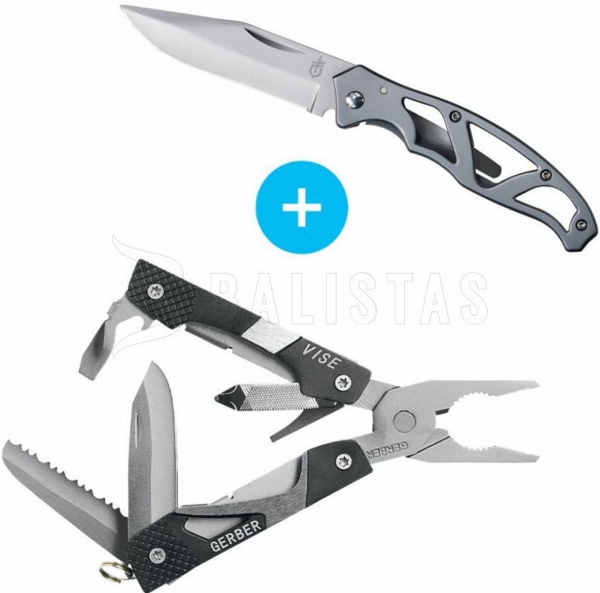 Zestaw szczypiec Gerber Vise i noża Gerber Mini-Paraframe 2