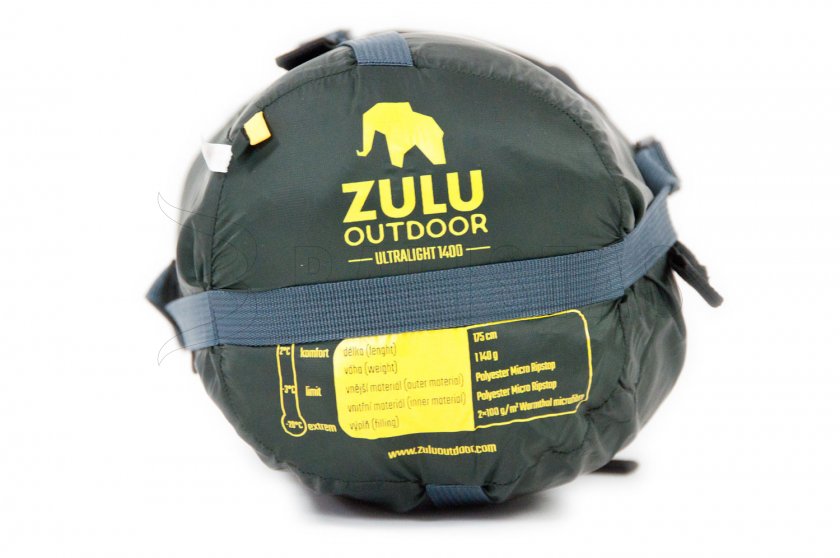 Śpiwór Zulu Ultralight 1400 185cm czarny 2