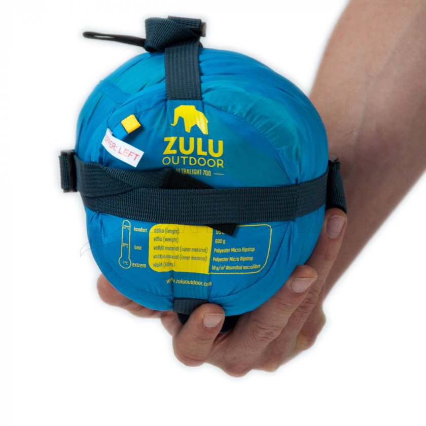 Śpiwór Zulu Ultralight 700 185cm niebieski 2