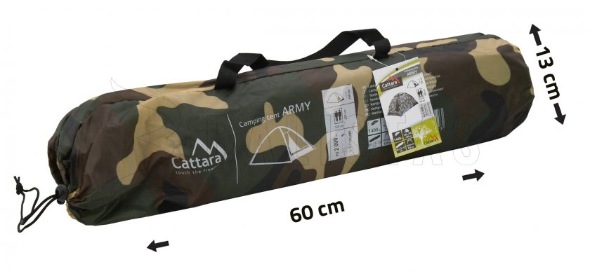 Namiot Cattara Army dla 2 osób camo 5