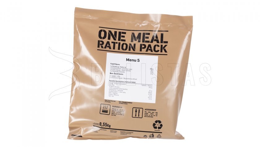MRE One Meal, Menu V – Kurczak aji