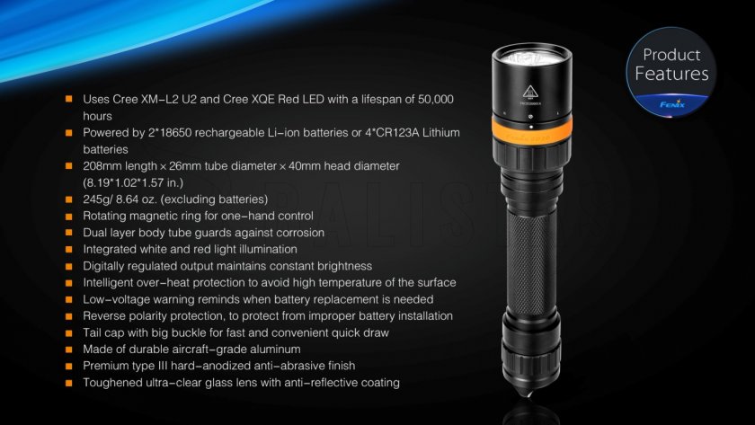 Latarka nurkowa LED Fenix SD20