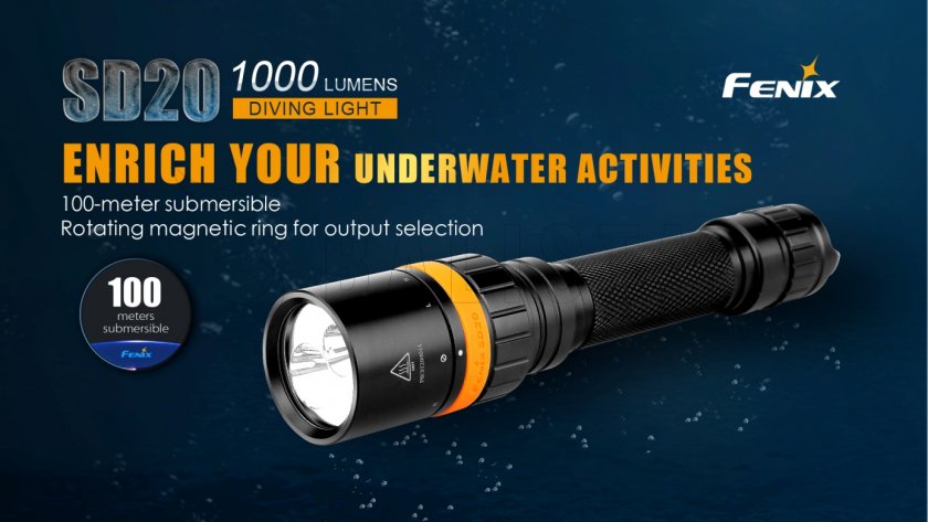 Latarka nurkowa LED Fenix SD20