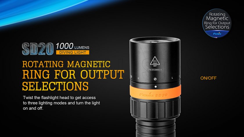 Latarka nurkowa LED Fenix SD20