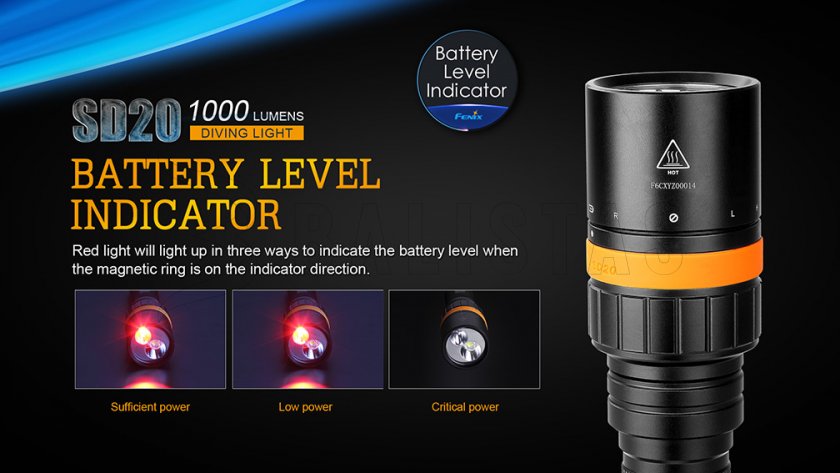 Latarka nurkowa LED Fenix SD20