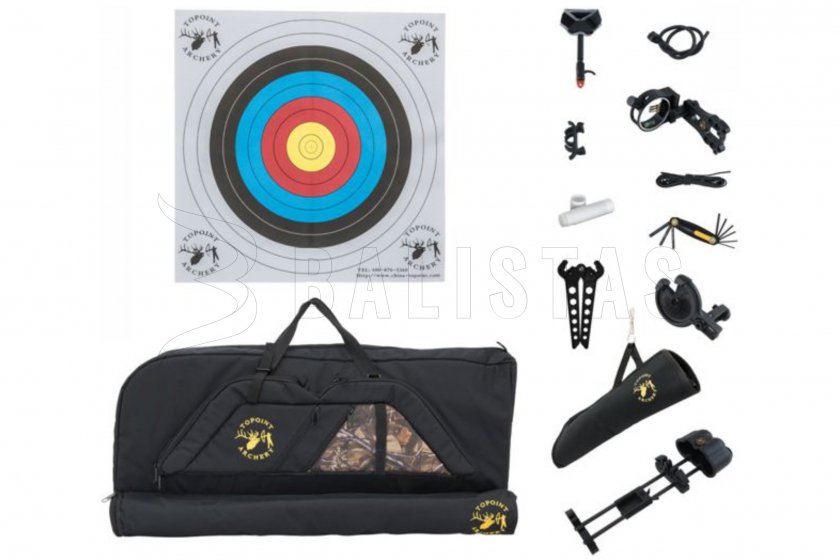 Łuk bloczkowy Topoint M1 DELUXE 9"-30" 20-70LBS RH BLACK 2