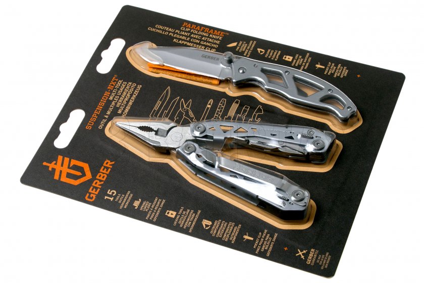 Zestaw Gerber Suspension-NXT szczypce + nóż Paraframe I