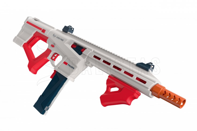 Blasterowa strzelba Game Face Trion na piankowe naboje czerwona 3