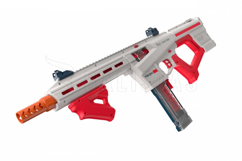 Blasterowa strzelba Game Face Trion na piankowe naboje czerwona 4
