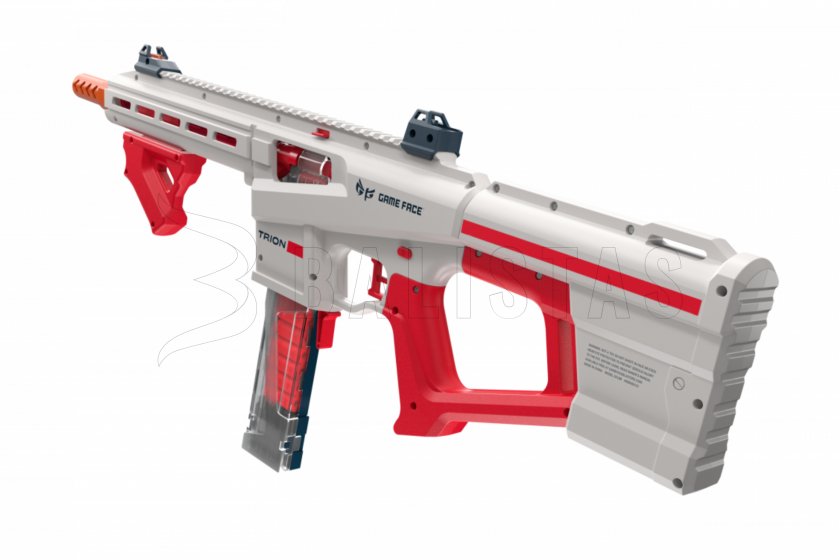 Blasterowa strzelba Game Face Trion na piankowe naboje czerwona 6
