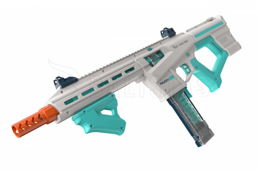 Karabin blasterowy Game Face Trion na piankowe naboje niebieski 4