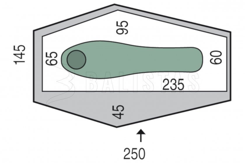 Namiot Pinguin Echo 1 DAC Zielony 2