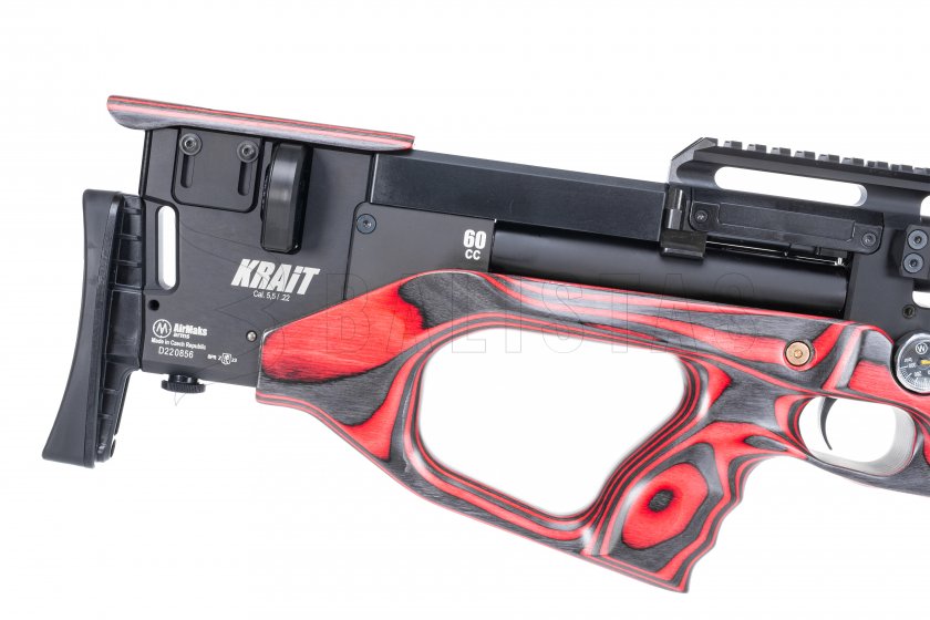 Wiatrówka AirMaks Krait WX 5,5mm Red Lamino 6