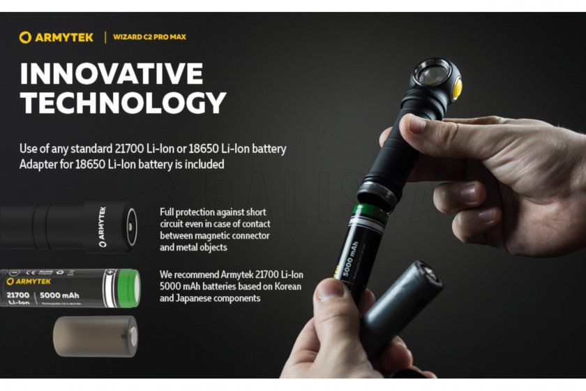 Latarka czołowa Armytek Wizard C2 Pro MAX ciepłe światło 7
