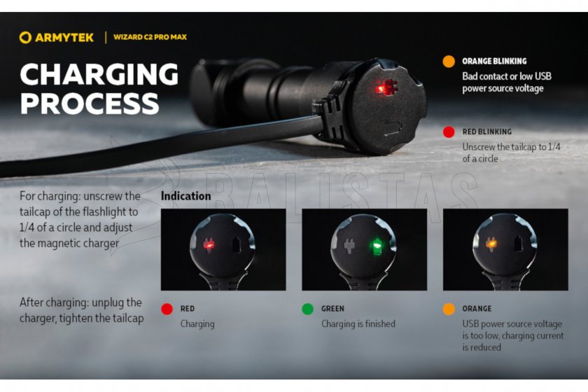 Latarka czołowa Armytek Wizard C2 Pro MAX ciepłe światło 9