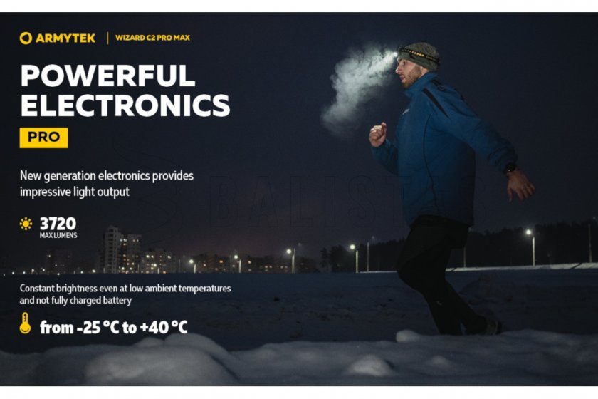 Latarka czołowa Armytek Wizard C2 Pro MAX ciepłe światło 11