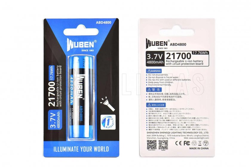 Bateria Wuben 21700 B Li-Ion 4800mAh 4