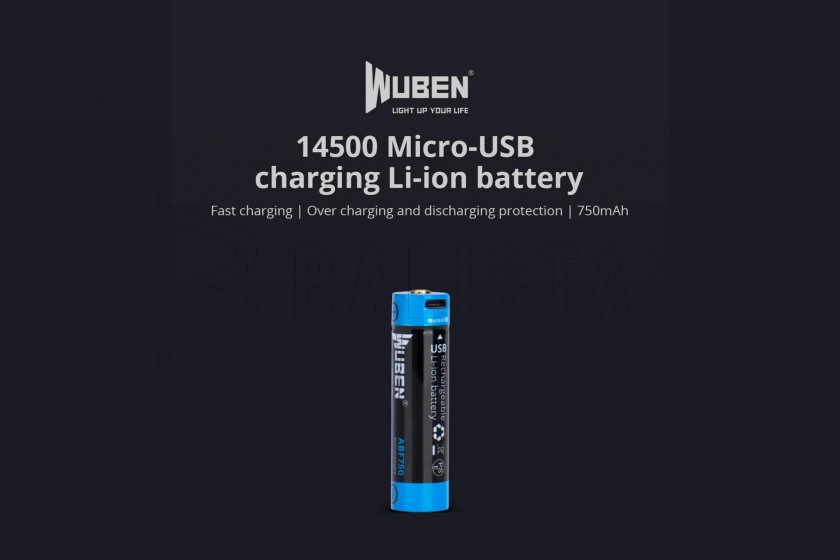 Bateria Wuben 14500B Li-Ion 750mAh 4