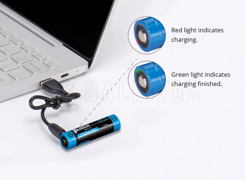 Bateria Wuben 14500B Li-Ion 750mAh 5