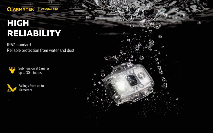 Multifunkcyjna latarka Armytek Crystal Pro - niebieska 27