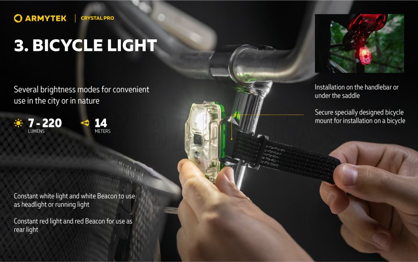 Multifunkcyjna latarka Armytek Crystal Pro - niebieska 16